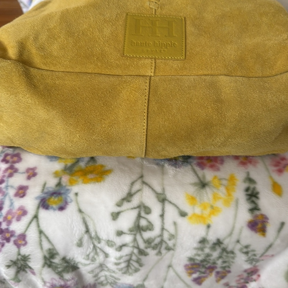 COPY - New 100% genuine suede yellow Haute Hippie Hobo with detachable pouch 🍀🍀 - Picture 6 of 13